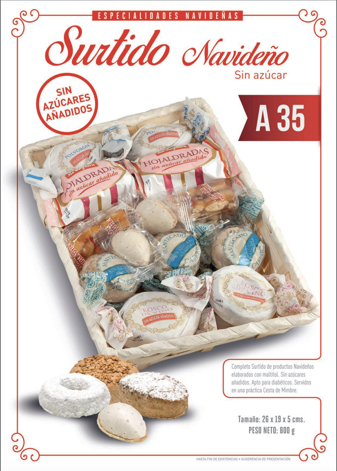 surtido navideño sin azúcar