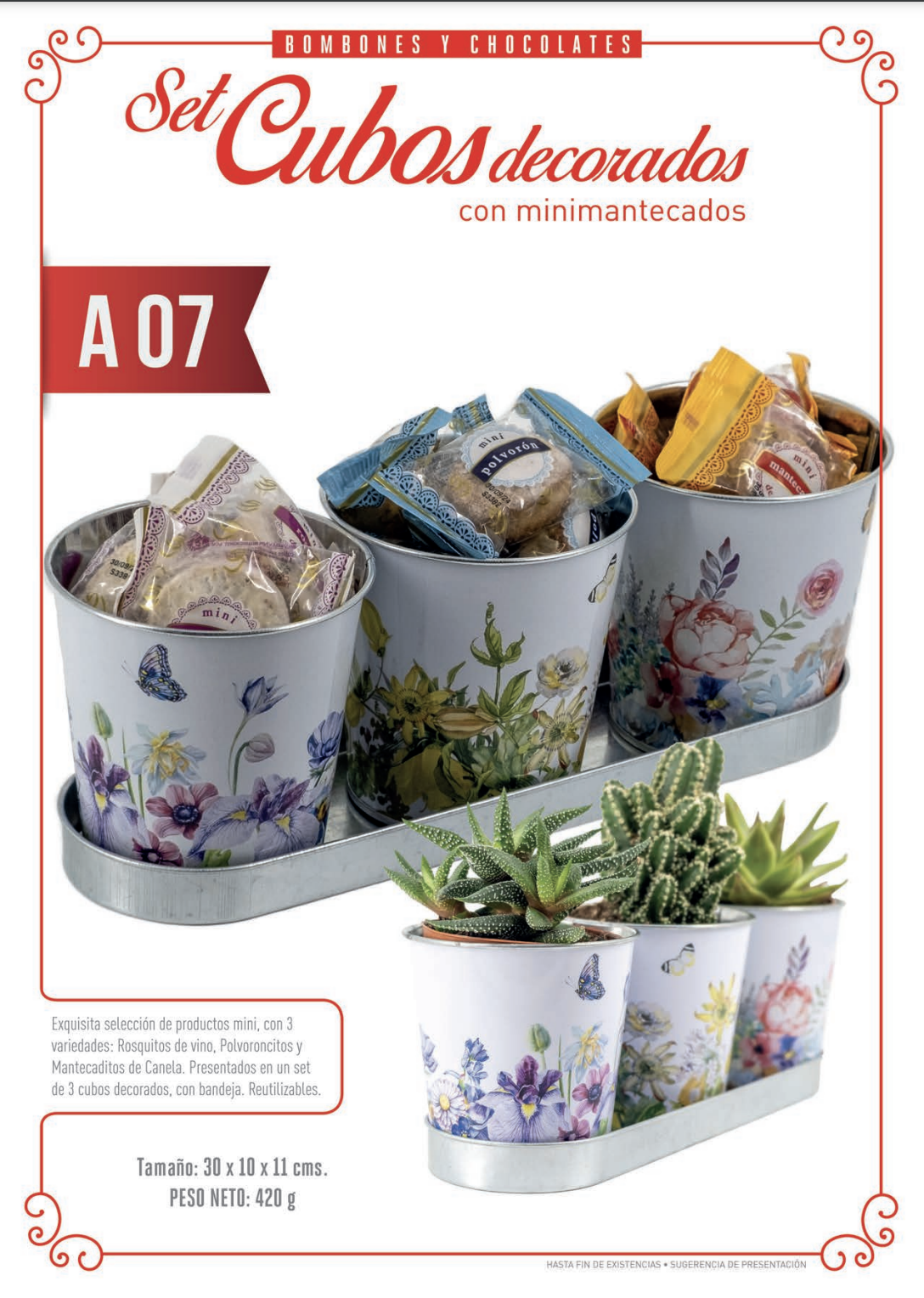 set de cubos con minimantecados